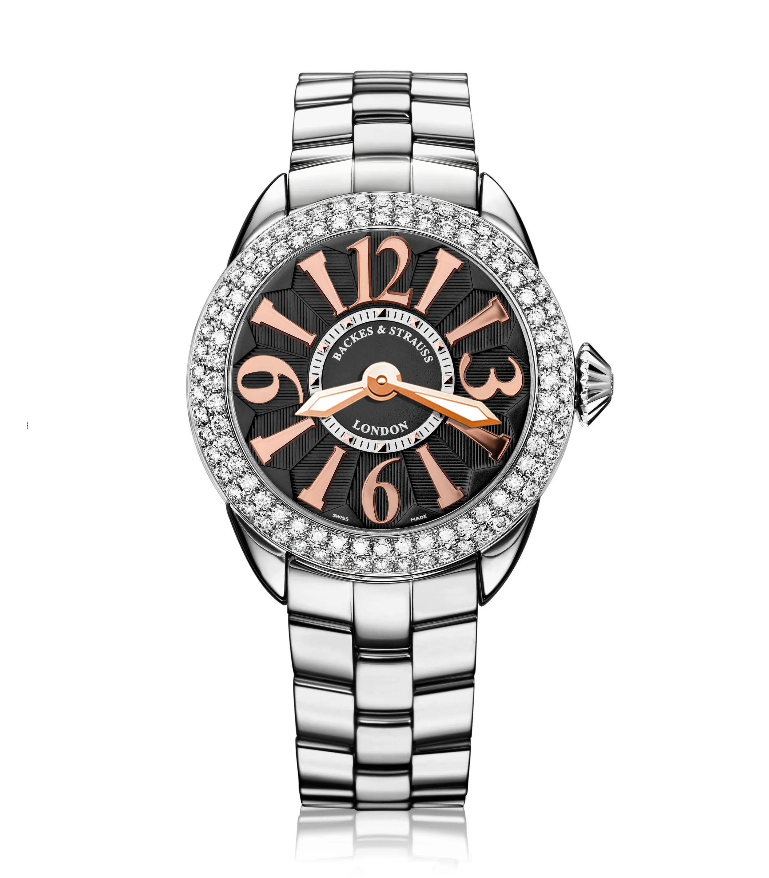 Piccadilly 33 Steel 33 mm Round Stainless Steel Bracelet Luxury